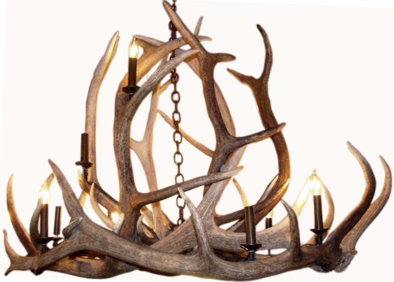 Large Rustic Antler Chandelier for The Ralph Lauren Style Modernism